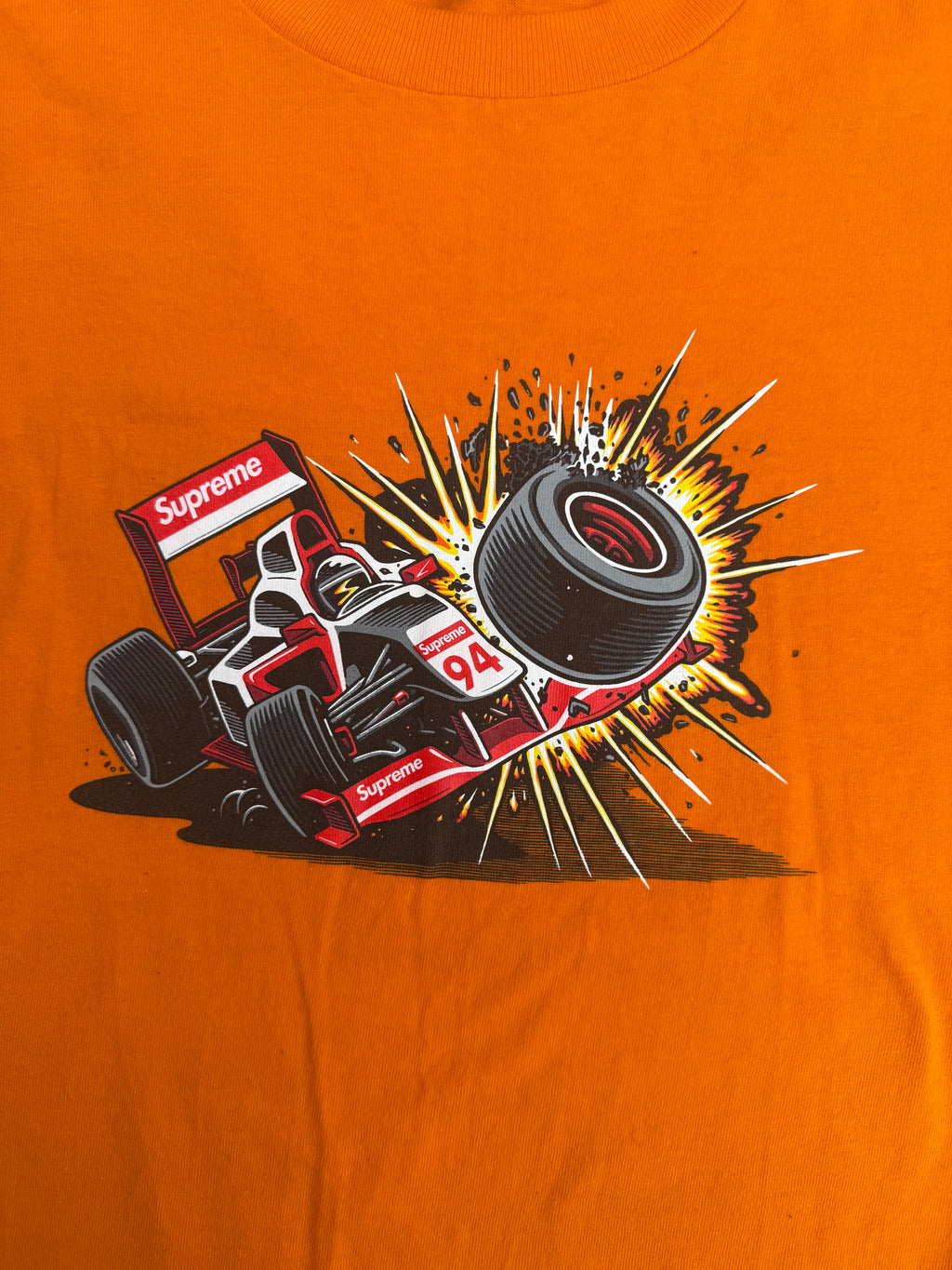 SUPREME CRASH TEE ORANGE