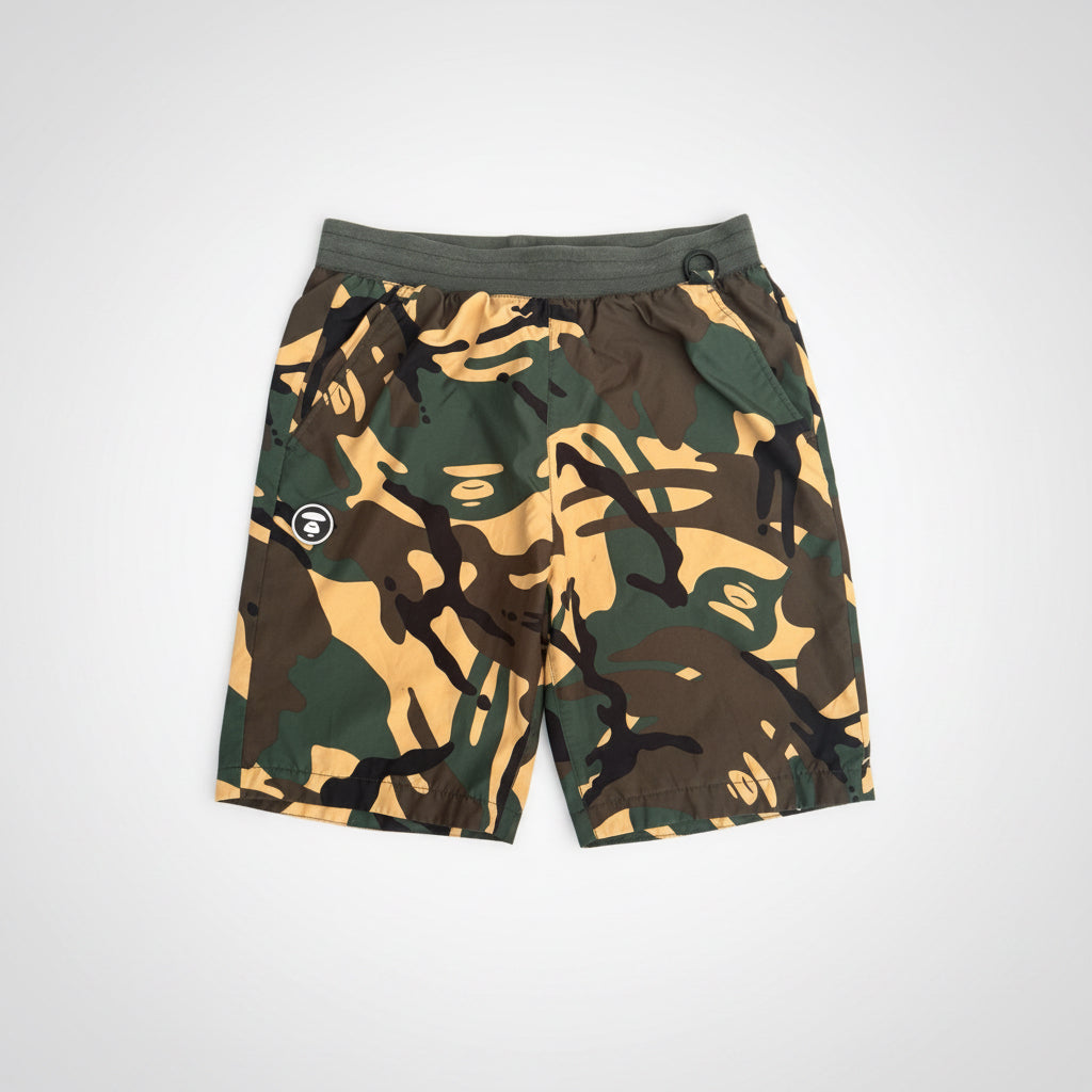 AAPE BY A BATHING APE CAMO PRINT SHORTS