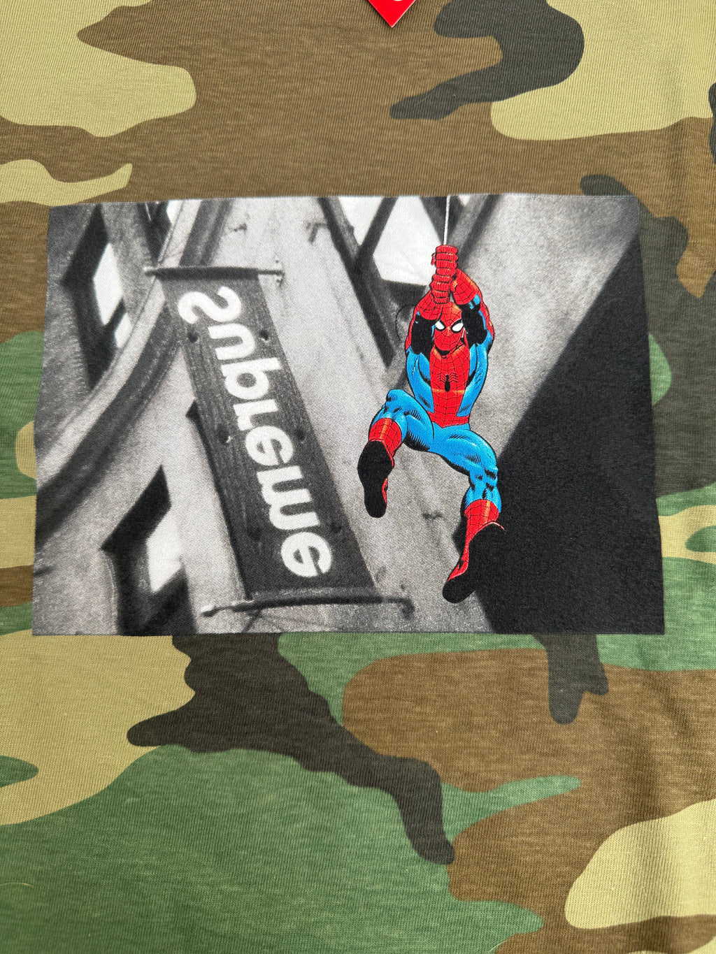 SUPREME SPIDER-MAN CAMO TEE