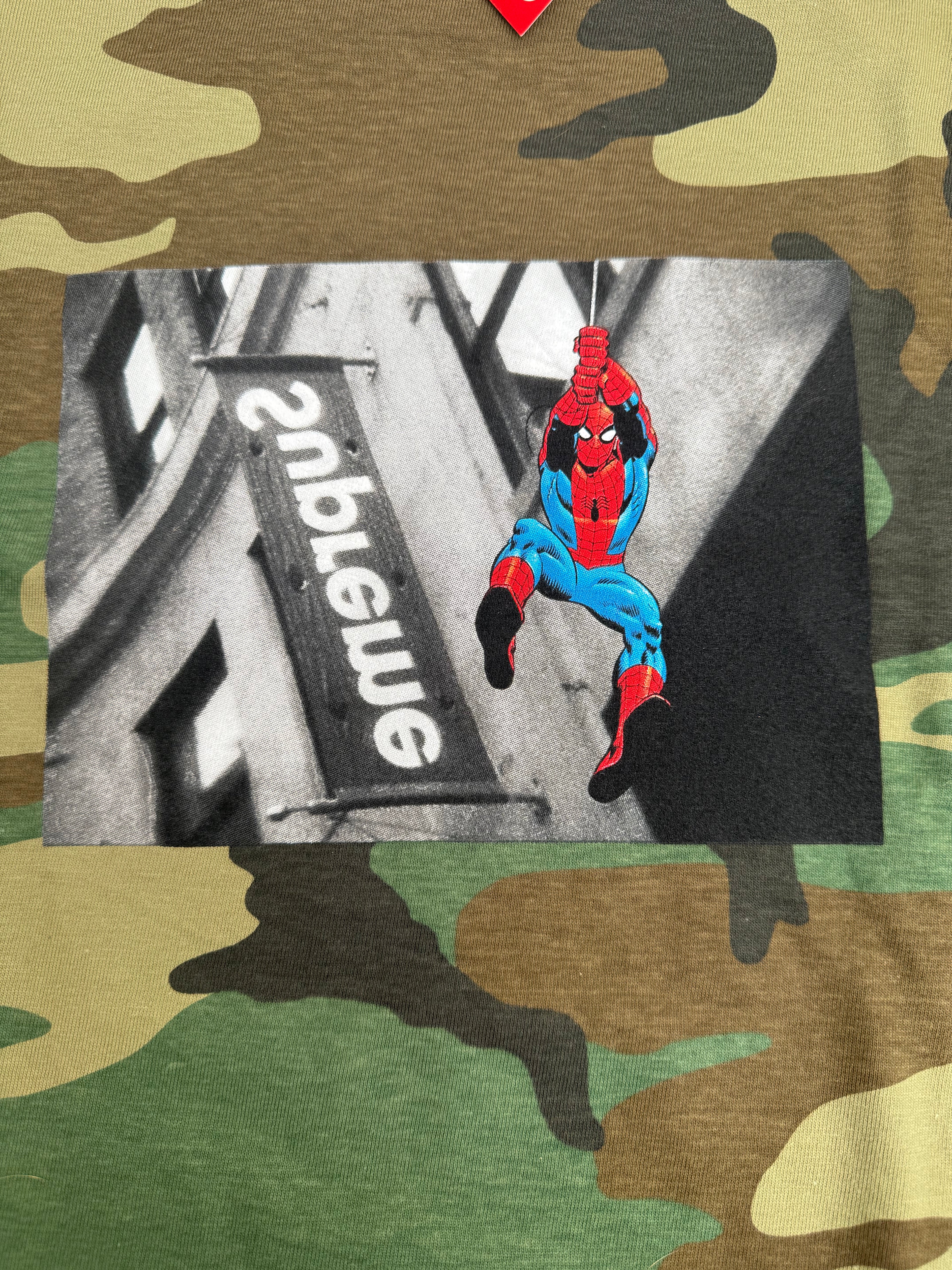 SUPREME SPIDER-MAN CAMO TEE