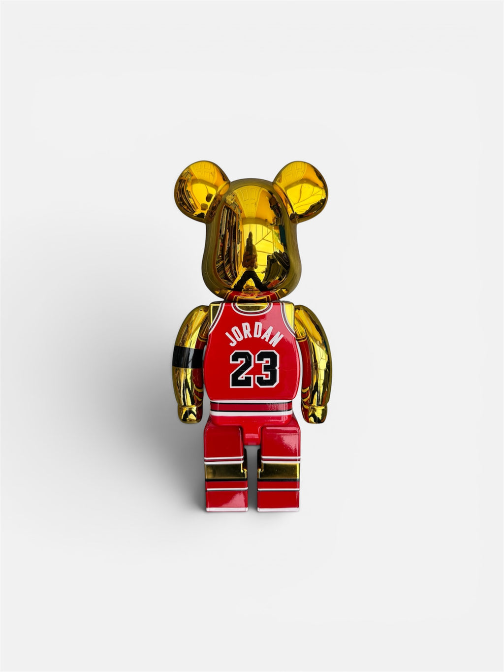 MEDICOM 400% MICHAEL JORDAN CHICAGO RED GOLD BEARBRICK
