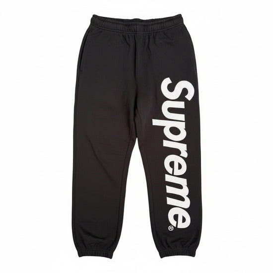 Supreme Satin Logo Joggers | Supreme Satin Appliqué Sweatpants | Supreme Premium Streetwear Joggers | Supreme Embroidered Satin Joggers | Supreme Classic Black Satin Joggers|