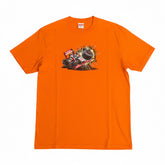 Supreme Orange Crash Graphic Tee | Supreme Crash Print Streetwear T-Shirt | Supreme Bold Orange Graphic Tee |